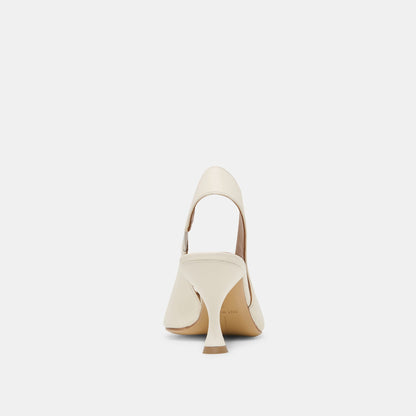 Dolce Vita SHOES Madow Off White Leather Heels