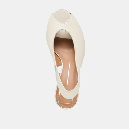Dolce Vita SHOES Madow Off White Leather Heels
