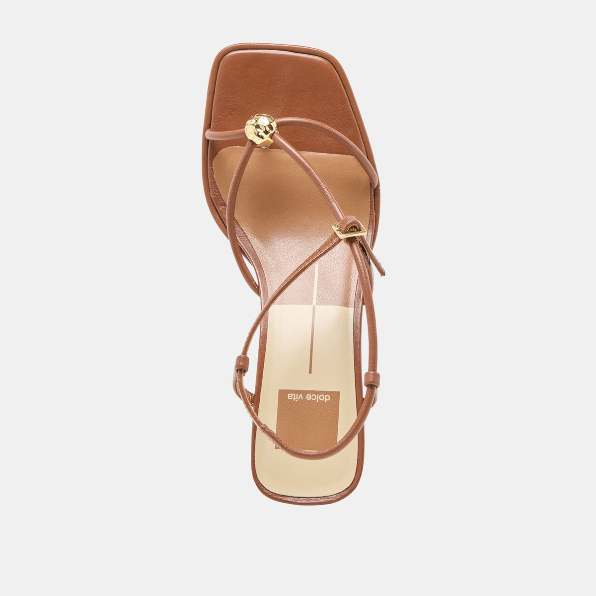 Dolce Vita SHOES Mylee Cognac Leather Heels