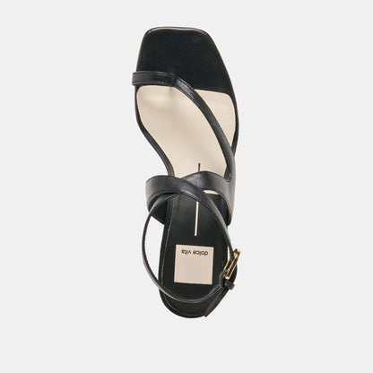 Dolce Vita SHOES Kameo Black Leather Heels