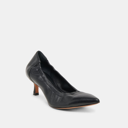 Dolce Vita SHOES Celtin Black Leather Heels