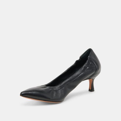 Dolce Vita SHOES Celtin Black Leather Heels