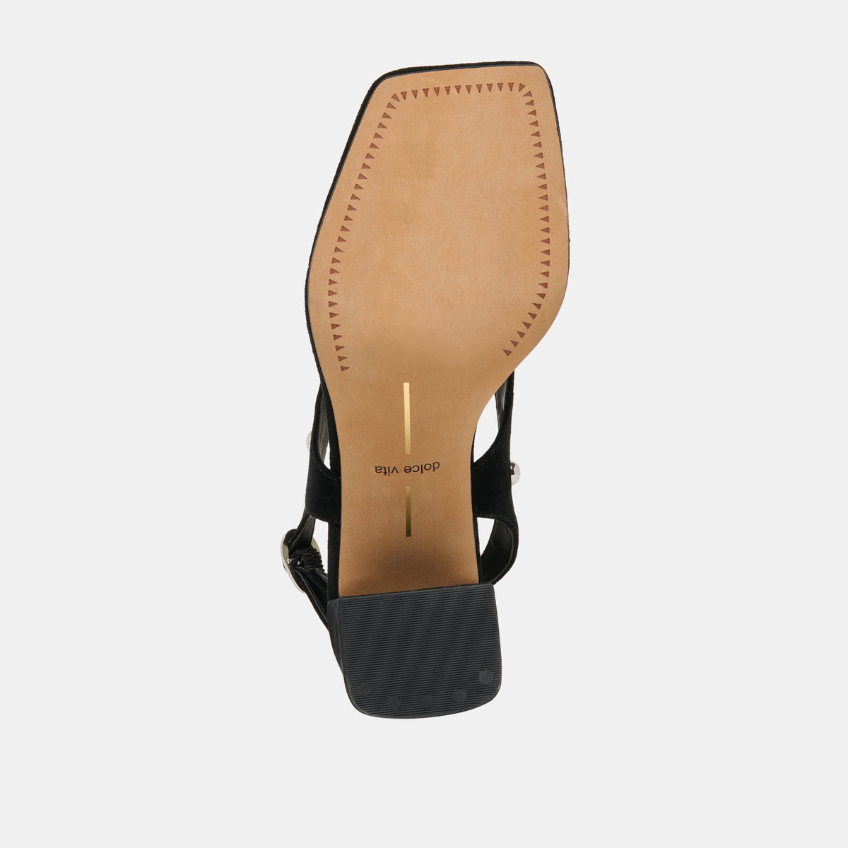 Dolce Vita SHOES Yves Stud Onyx Suede Heels