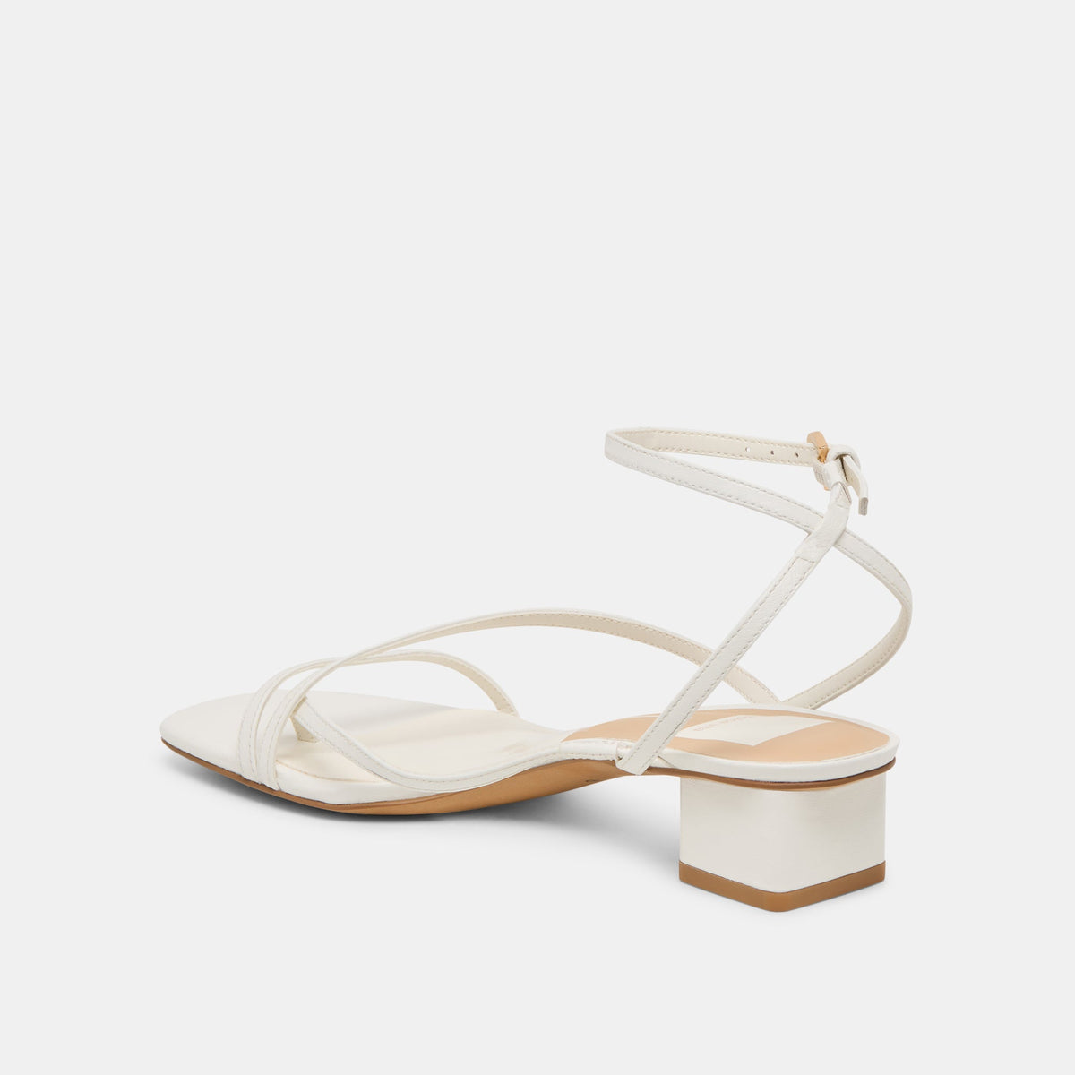 Dolce Vita SHOES Karlos Wide True White Leather Sandals