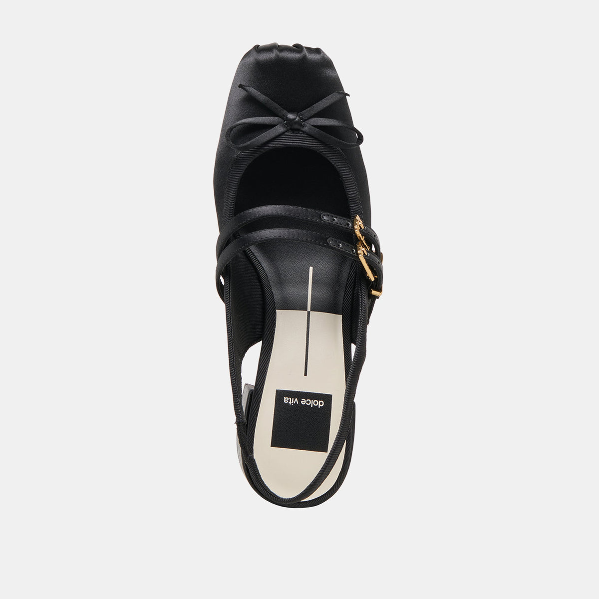 Dolce Vita SHOES Loris Onyx Satin Heels