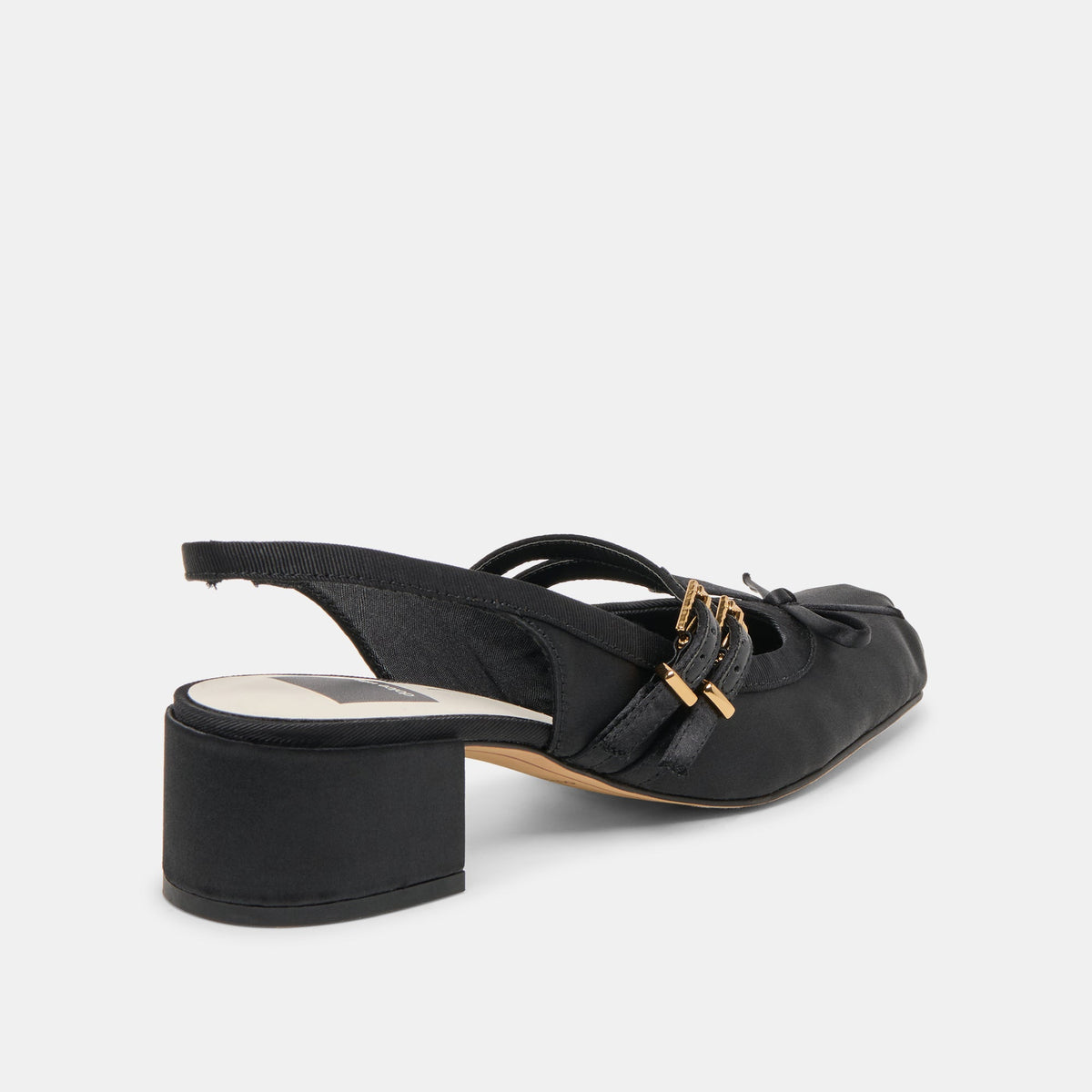 Dolce Vita SHOES Loris Onyx Satin Heels