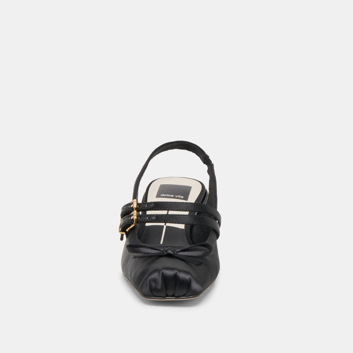 Dolce Vita SHOES Loris Onyx Satin Heels