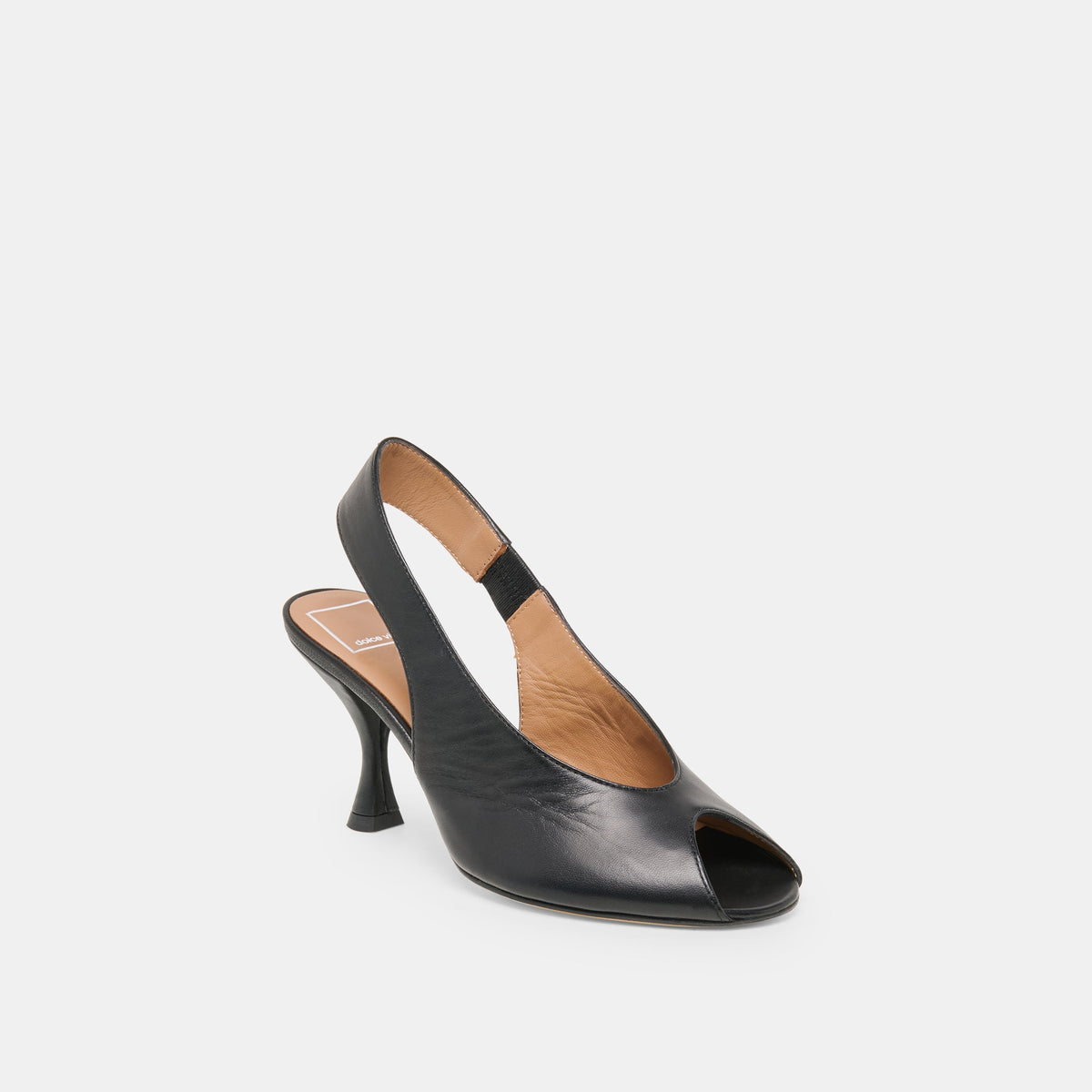 Dolce Vita SHOES Madow Black Leather Heels