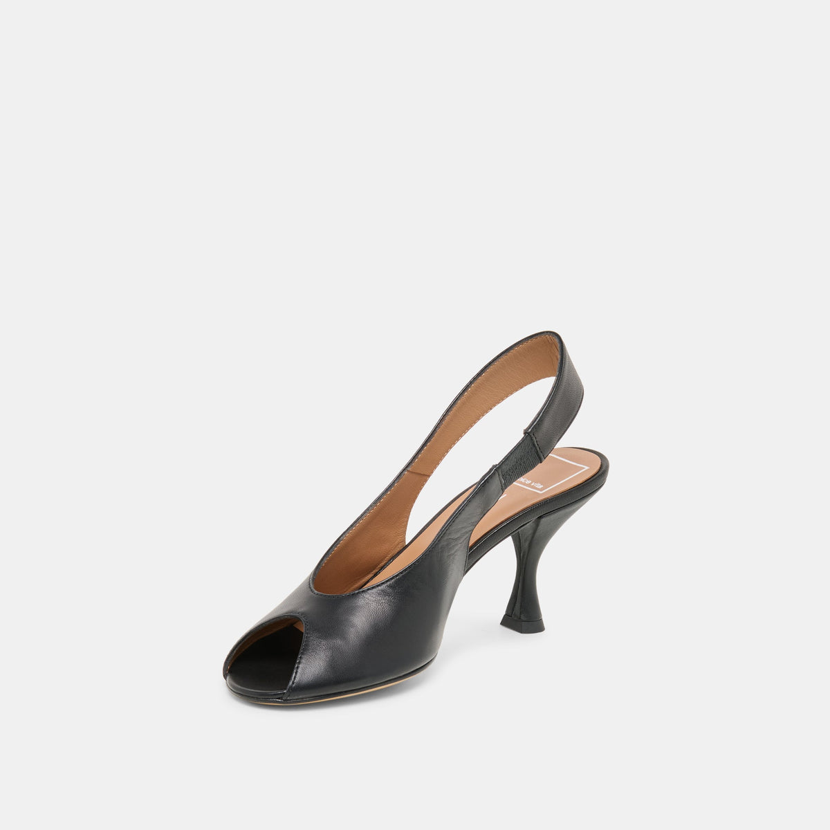Dolce Vita SHOES Madow Black Leather Heels