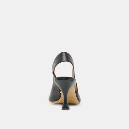 Dolce Vita SHOES Madow Black Leather Heels