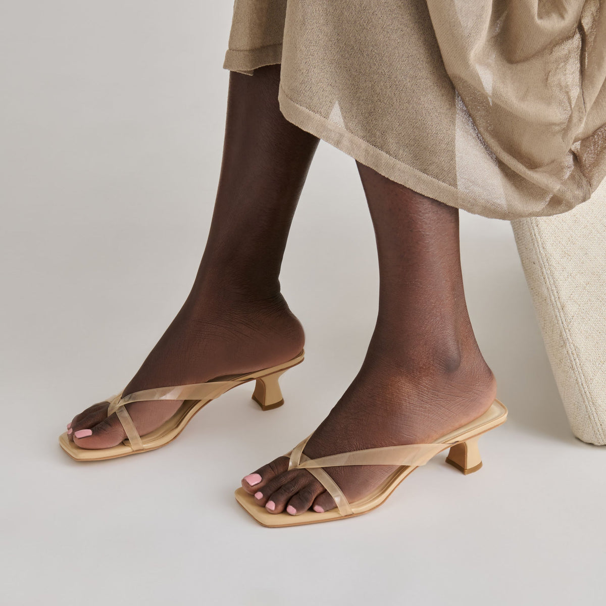 Dolce Vita SHOES Brevel Vinyl Praline Jelly Heels