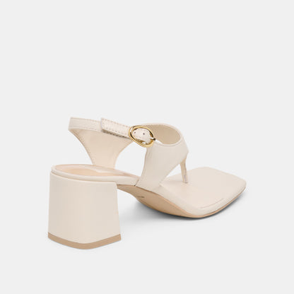Dolce Vita SHOES Yves Ivory Leather Heels