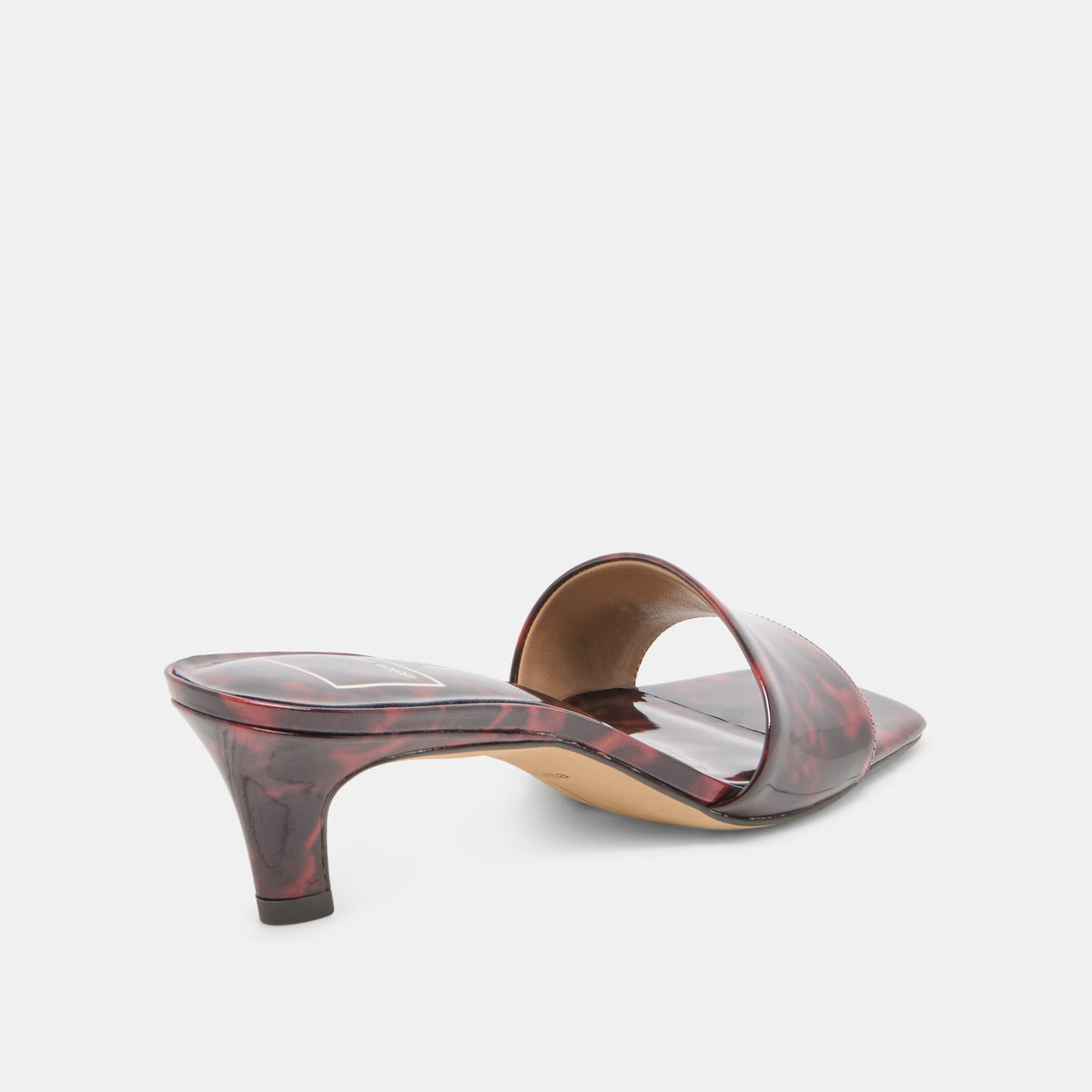 Dolce Vita SHOES REXA Tortoise Patent Leather Kitten Heels