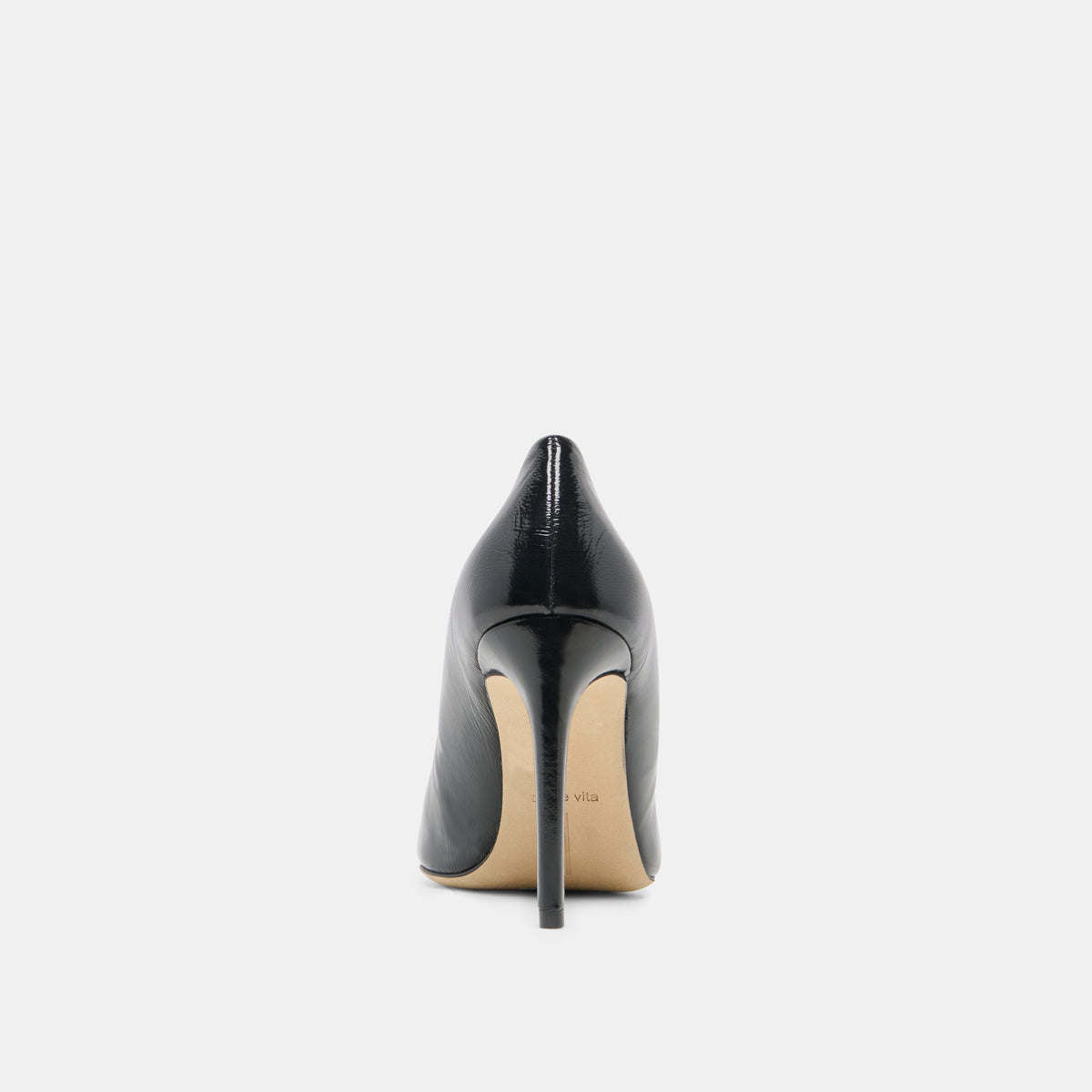 Dolce Vita SHOES LANKY Black Leather Closed-Toe Pump Stiletto Heels