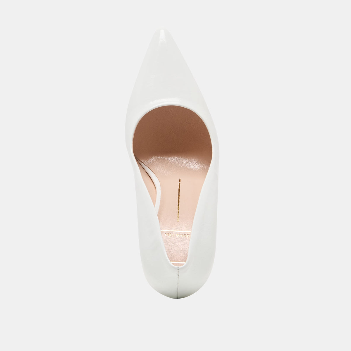 Dolce Vita SHOES LANKY White Leather Closed-Toe Pump Stiletto Heels