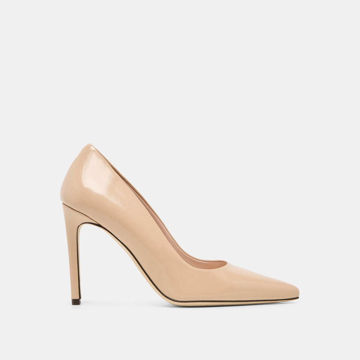 Dolce Vita SHOES LANKY Tan Leather Closed-Toe Pump Stiletto Heels