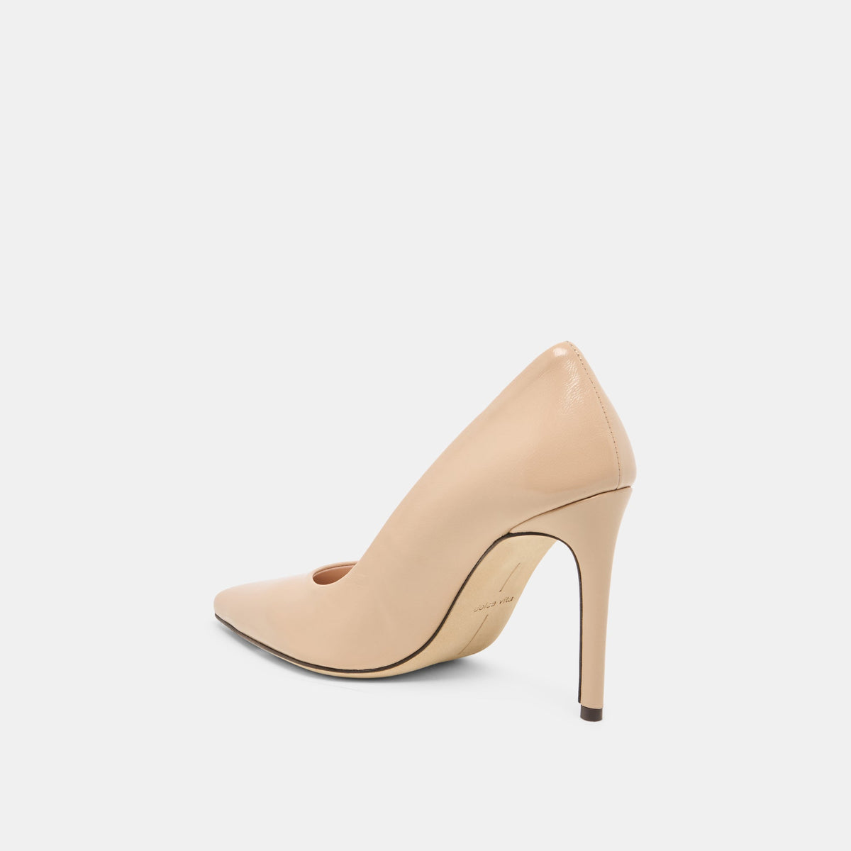 Dolce Vita SHOES LANKY Tan Leather Closed-Toe Pump Stiletto Heels
