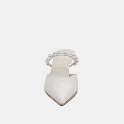 Dolce Vita SHOES Kanika Pearl Mid Vanilla Pearl Heels