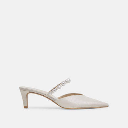 Dolce Vita SHOES Kanika Pearl Mid Vanilla Pearl Heels