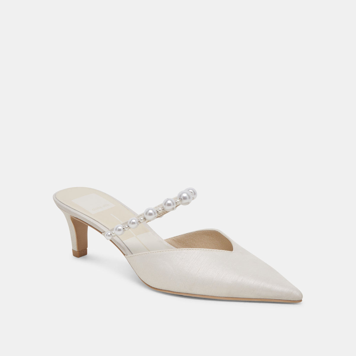 Dolce Vita SHOES Kanika Pearl Mid Vanilla Pearl Heels