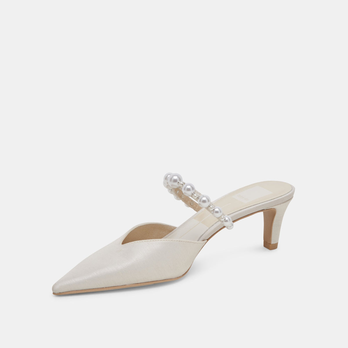 Dolce Vita SHOES Kanika Pearl Mid Vanilla Pearl Heels