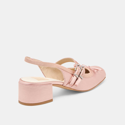 Dolce Vita SHOES Loris Blush Satin Heels