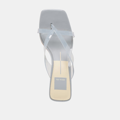 Dolce Vita SHOES Brevel Vinyl Dusty Blue Jelly Heels