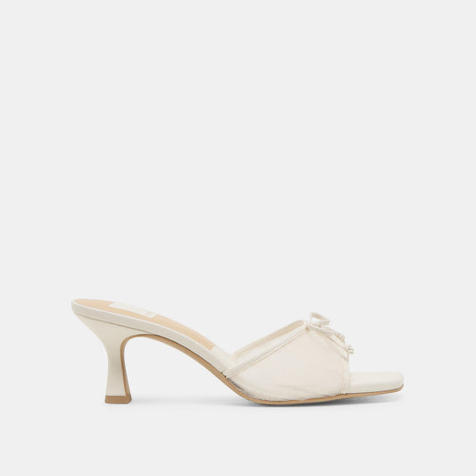 Dolce Vita SHOES Galen White Tulle Heels