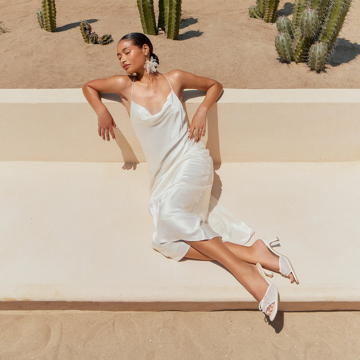 Dolce Vita SHOES Galen White Tulle Heels