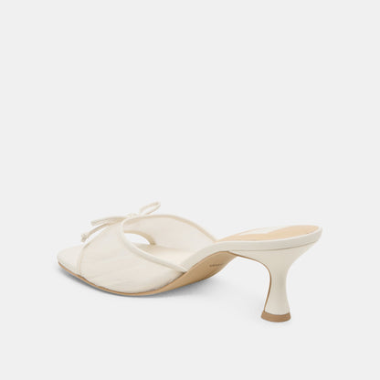 Dolce Vita SHOES Galen White Tulle Heels