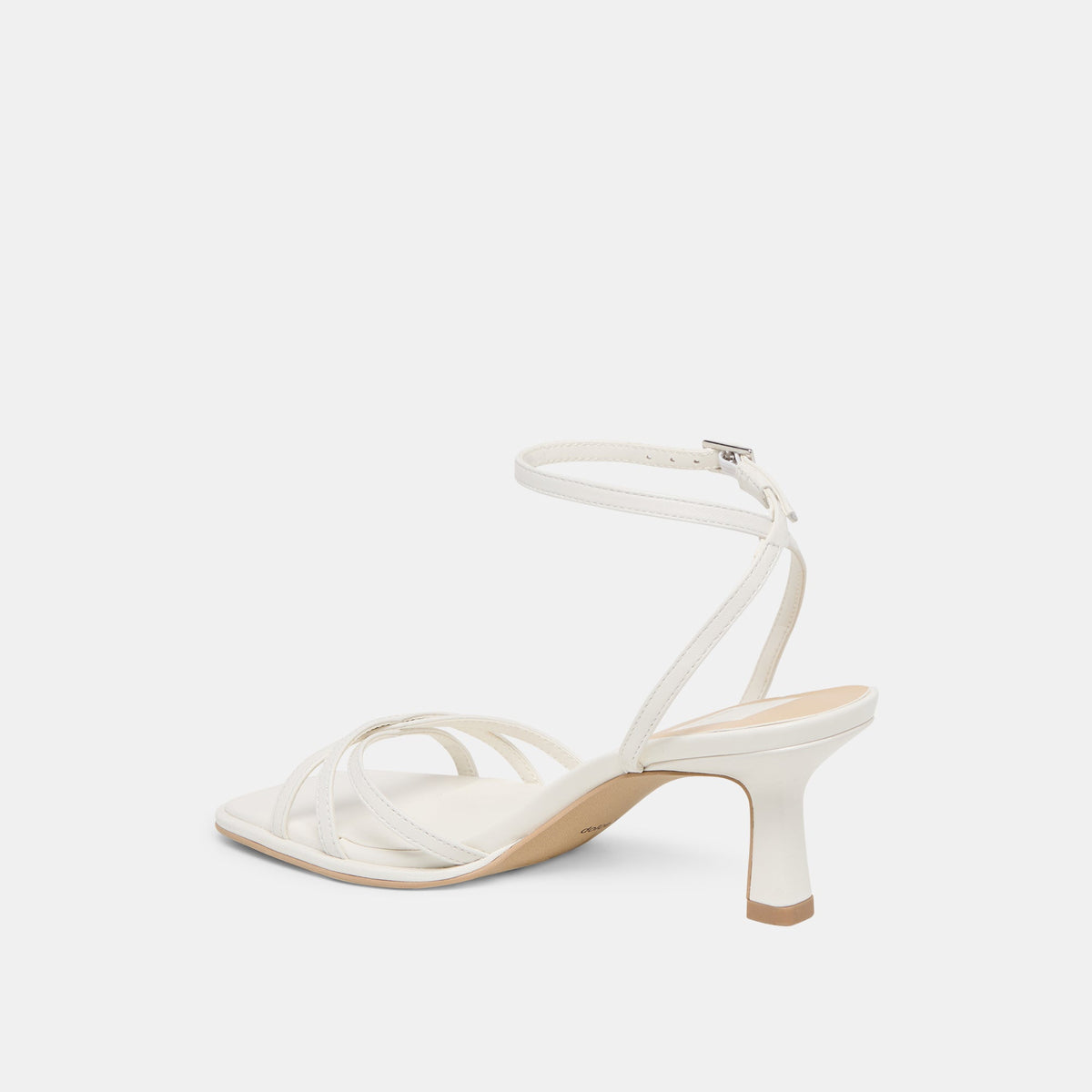 Dolce Vita SHOES Manji True White Leather Heels