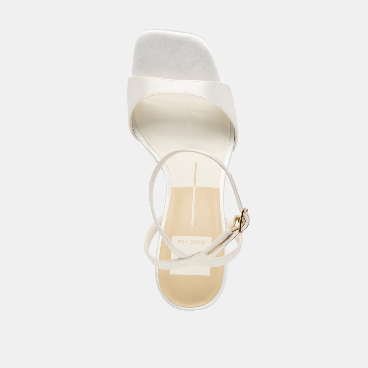 Dolce Vita SHOES Tilda True White Satin Heels