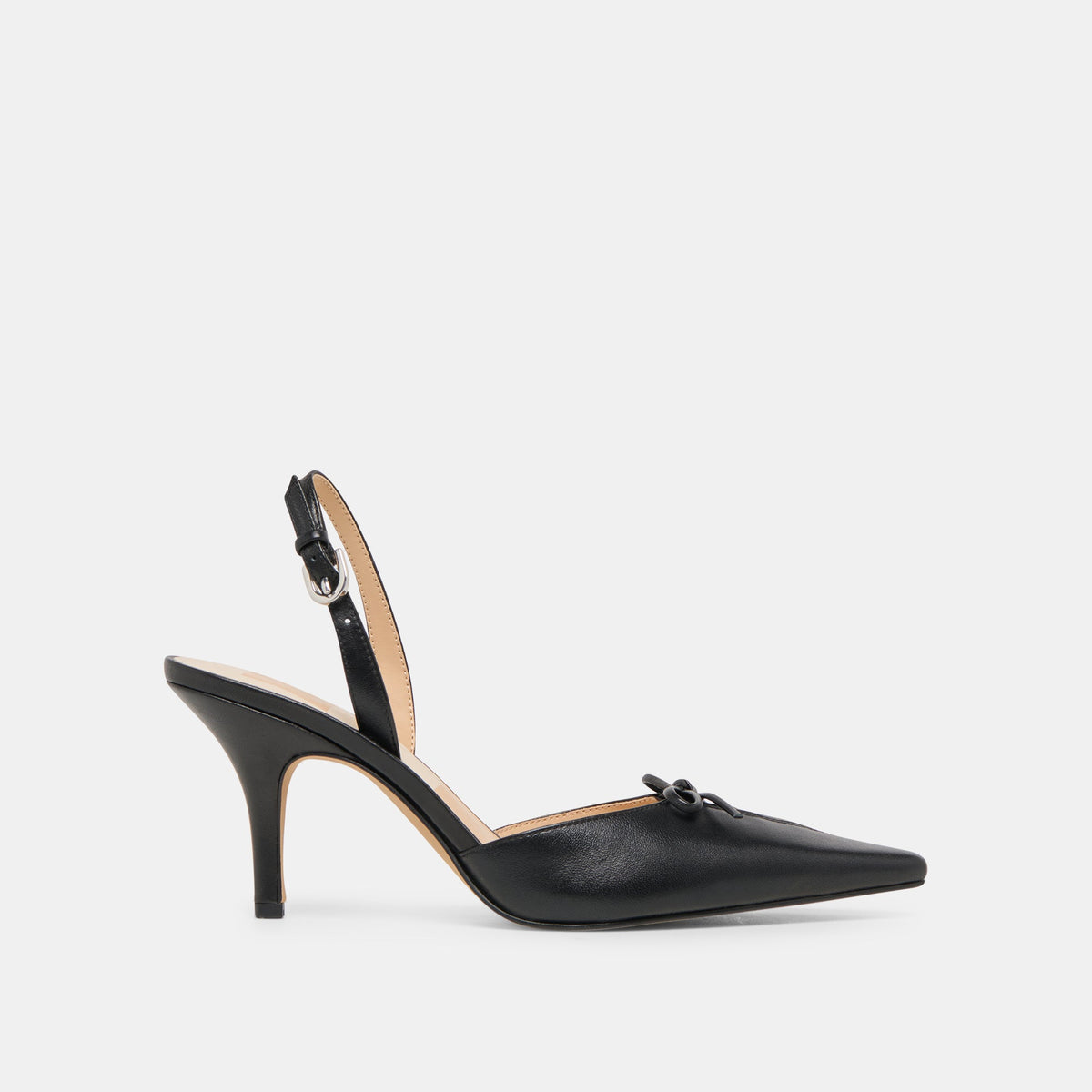 Dolce Vita SHOES Hamya Black Leather Heels