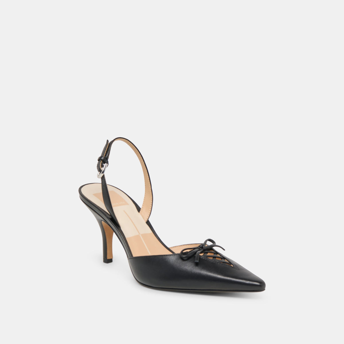 Dolce Vita SHOES Hamya Black Leather Heels