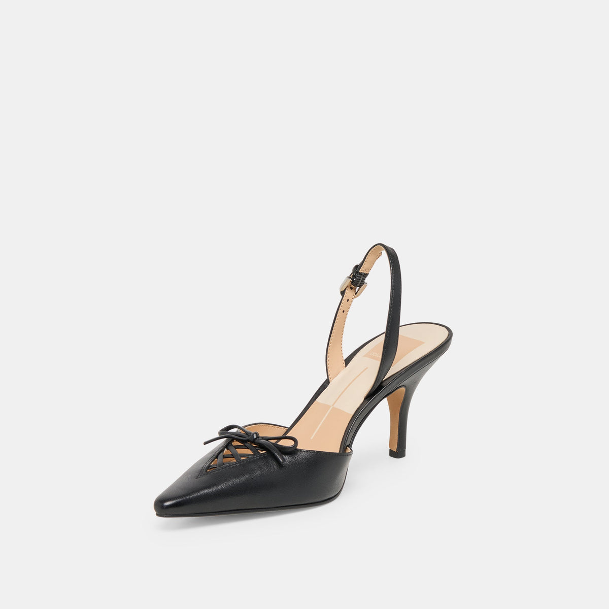 Dolce Vita SHOES Hamya Black Leather Heels