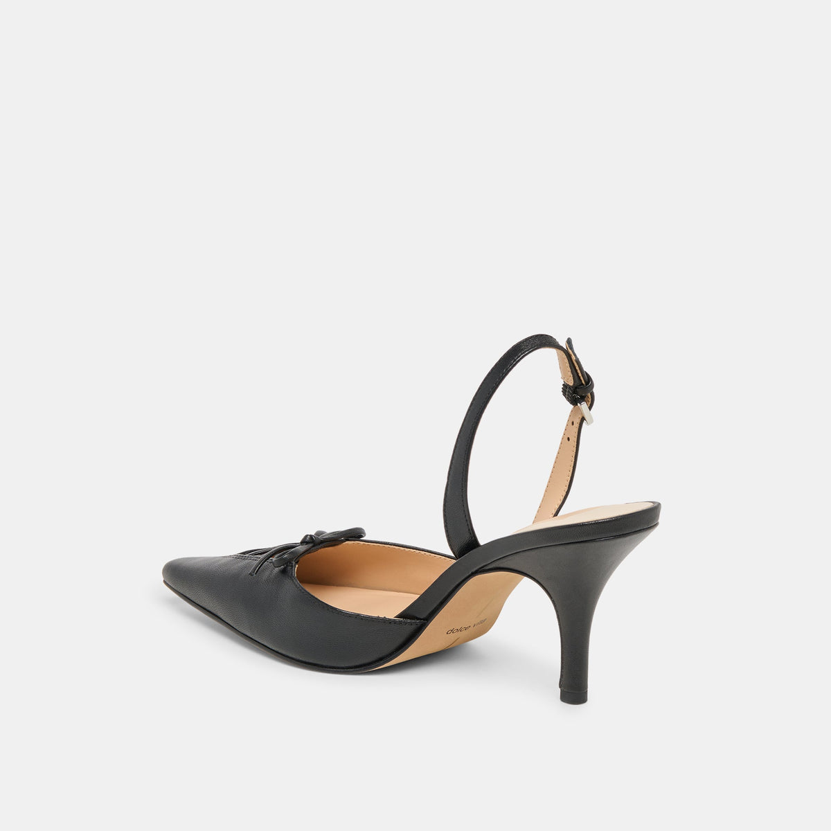 Dolce Vita SHOES Hamya Black Leather Heels