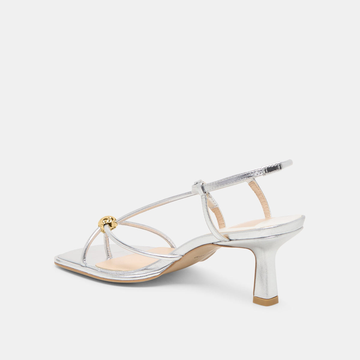 Dolce Vita SHOES Mylee Silver Distressed Leather Heels
