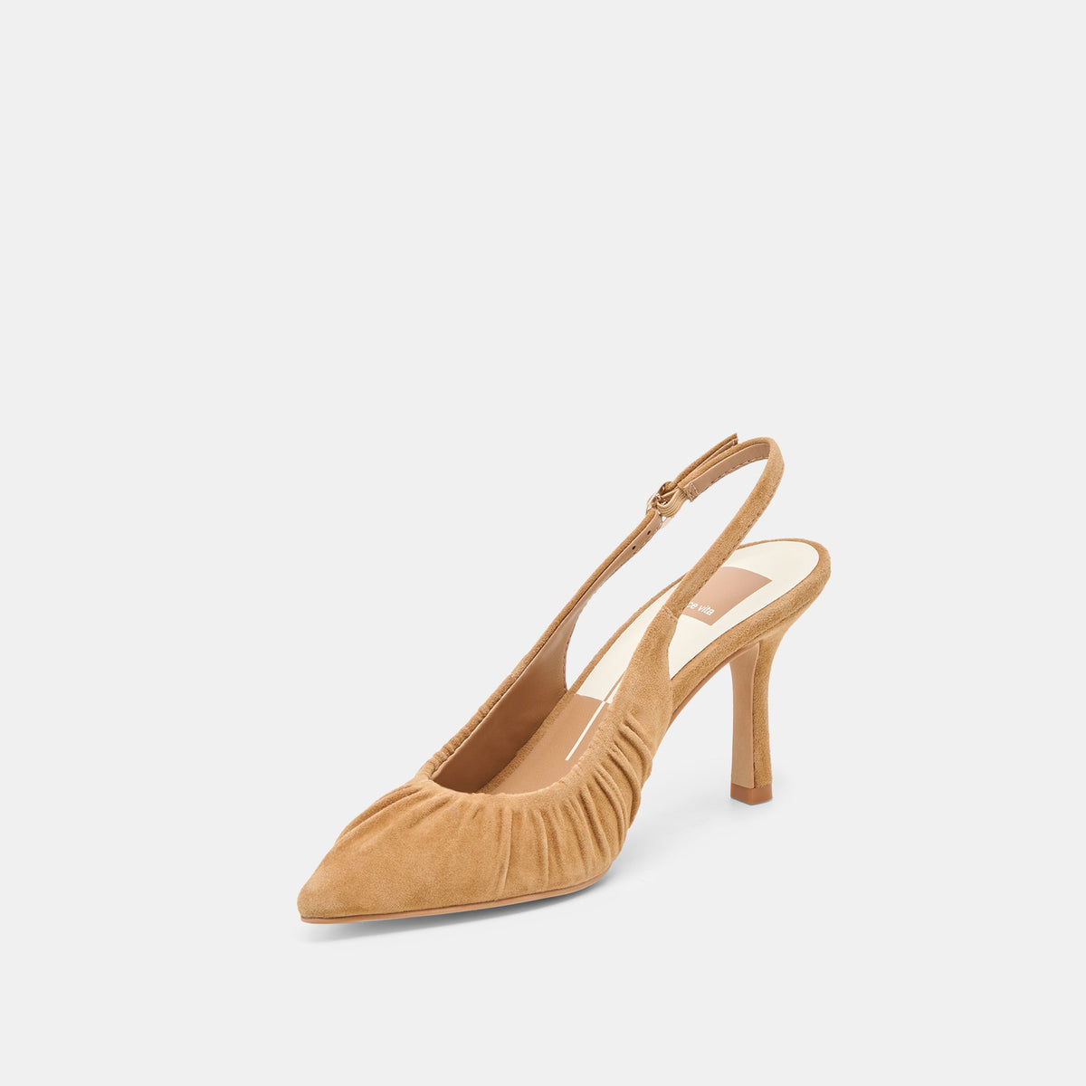 Dolce Vita SHOES Keira Lt Brown Suede Heels
