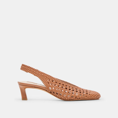 Dolce Vita SHOES Fawne Saddle Woven Stella Heels