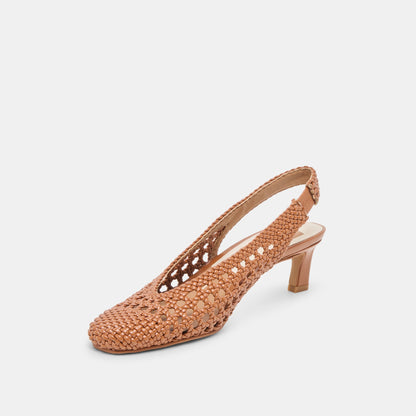 Dolce Vita SHOES Fawne Saddle Woven Stella Heels