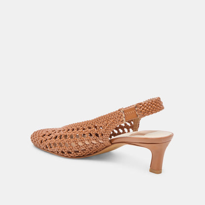 Dolce Vita SHOES Fawne Saddle Woven Stella Heels