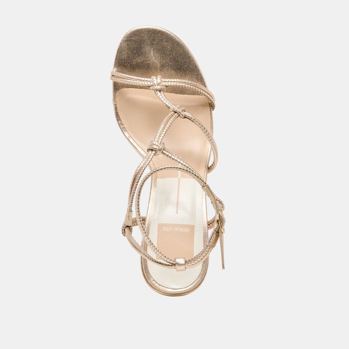 Dolce Vita SHOES Fizzy Gold Leather Heels