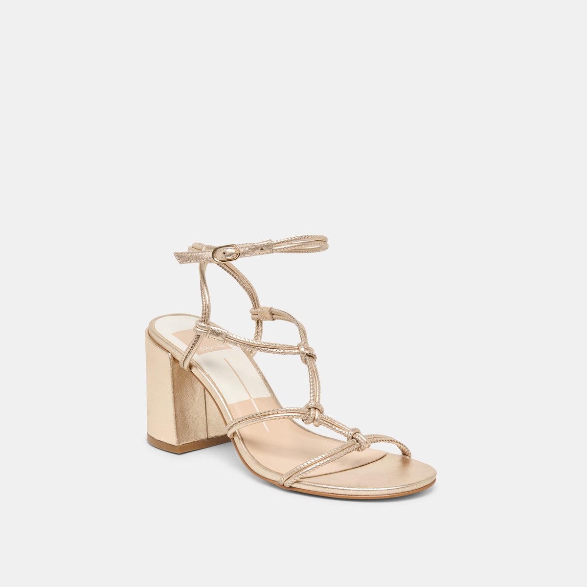 Dolce Vita SHOES Fizzy Gold Leather Heels