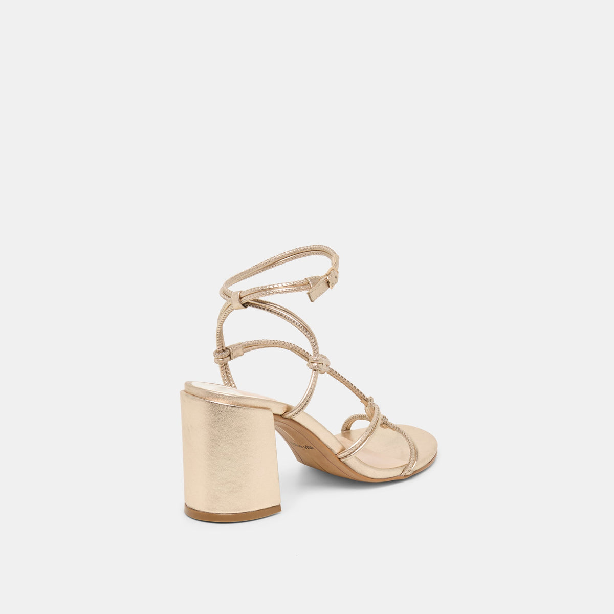 Dolce Vita SHOES Fizzy Gold Leather Heels