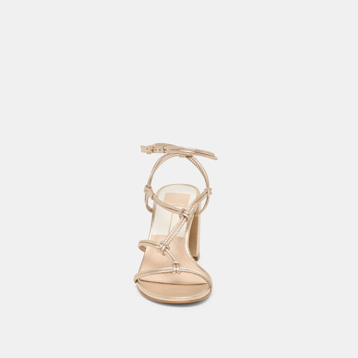 Dolce Vita SHOES Fizzy Gold Leather Heels