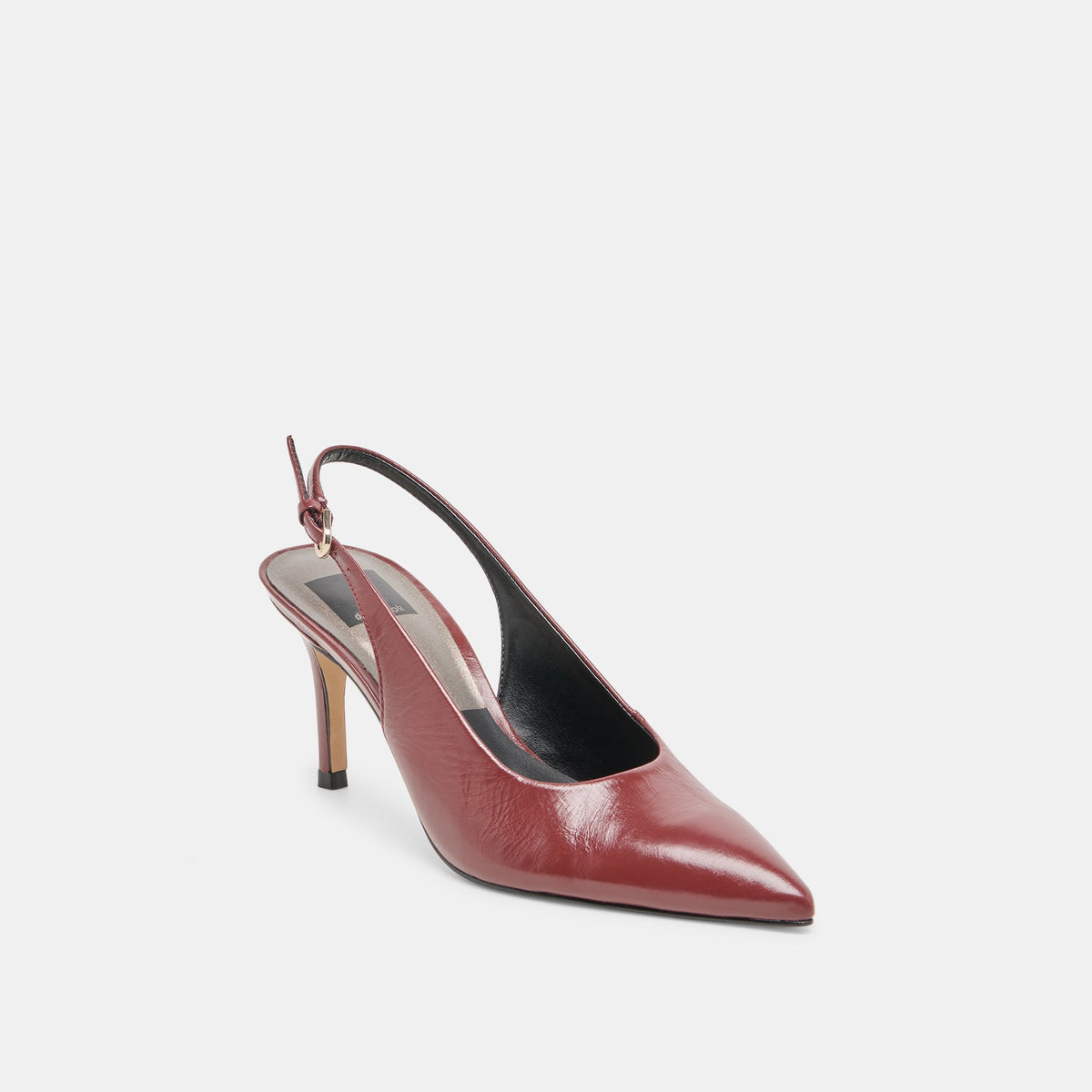 Dolce Vita SHOES Elasi Oxblood Crinkle Heels