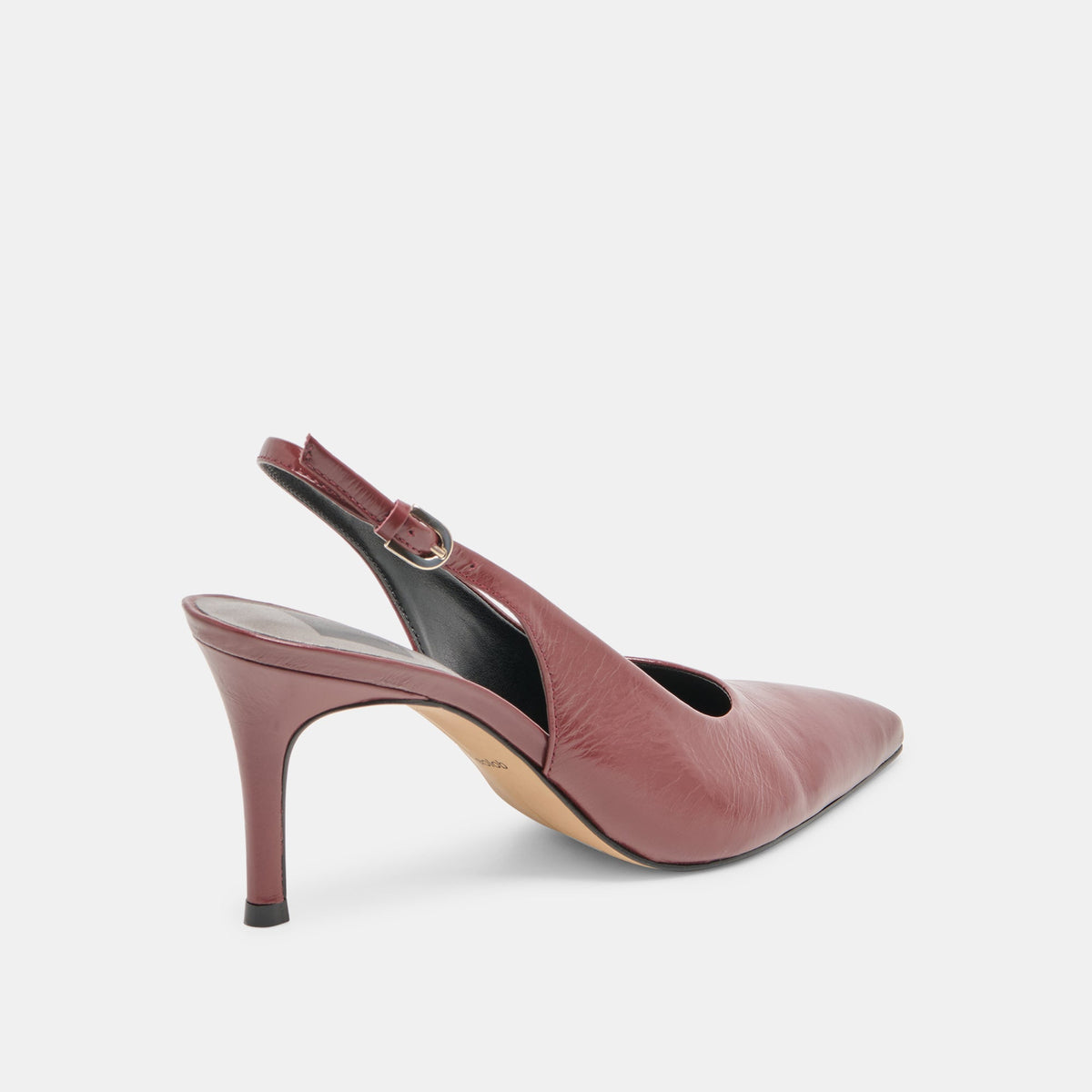 Dolce Vita SHOES Elasi Oxblood Crinkle Heels