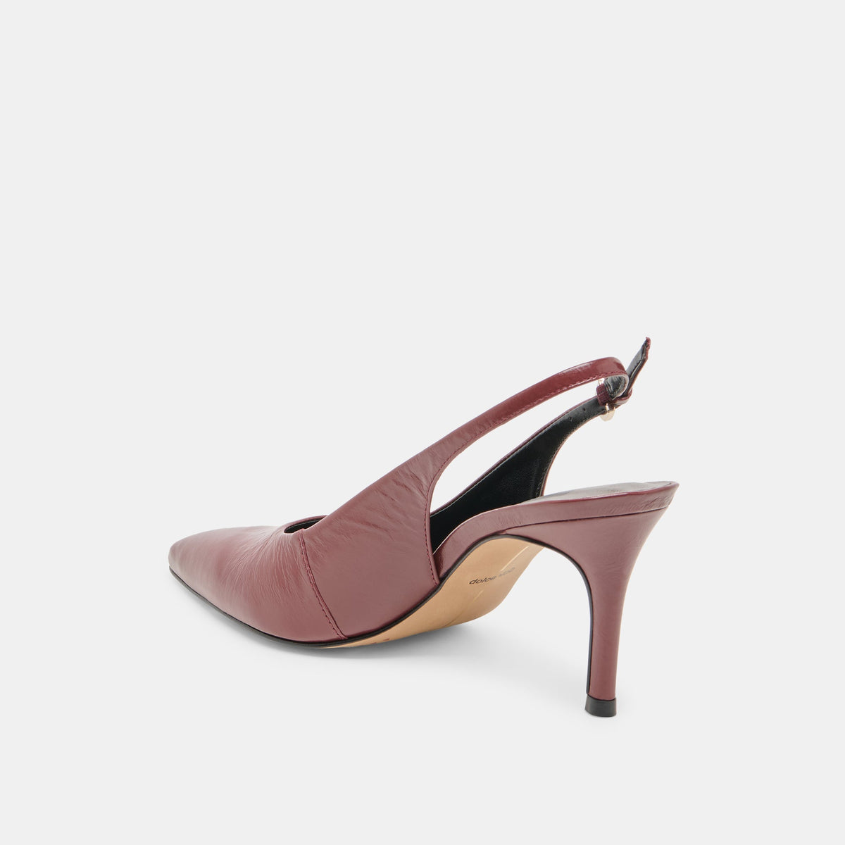 Dolce Vita SHOES Elasi Oxblood Crinkle Heels