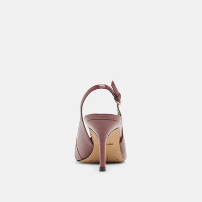 Dolce Vita SHOES Elasi Oxblood Crinkle Heels