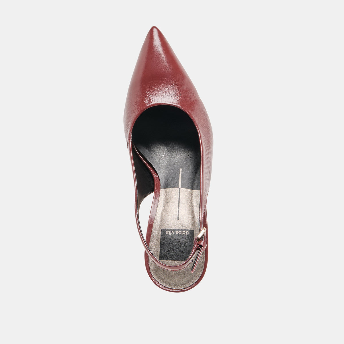Dolce Vita SHOES Elasi Oxblood Crinkle Heels